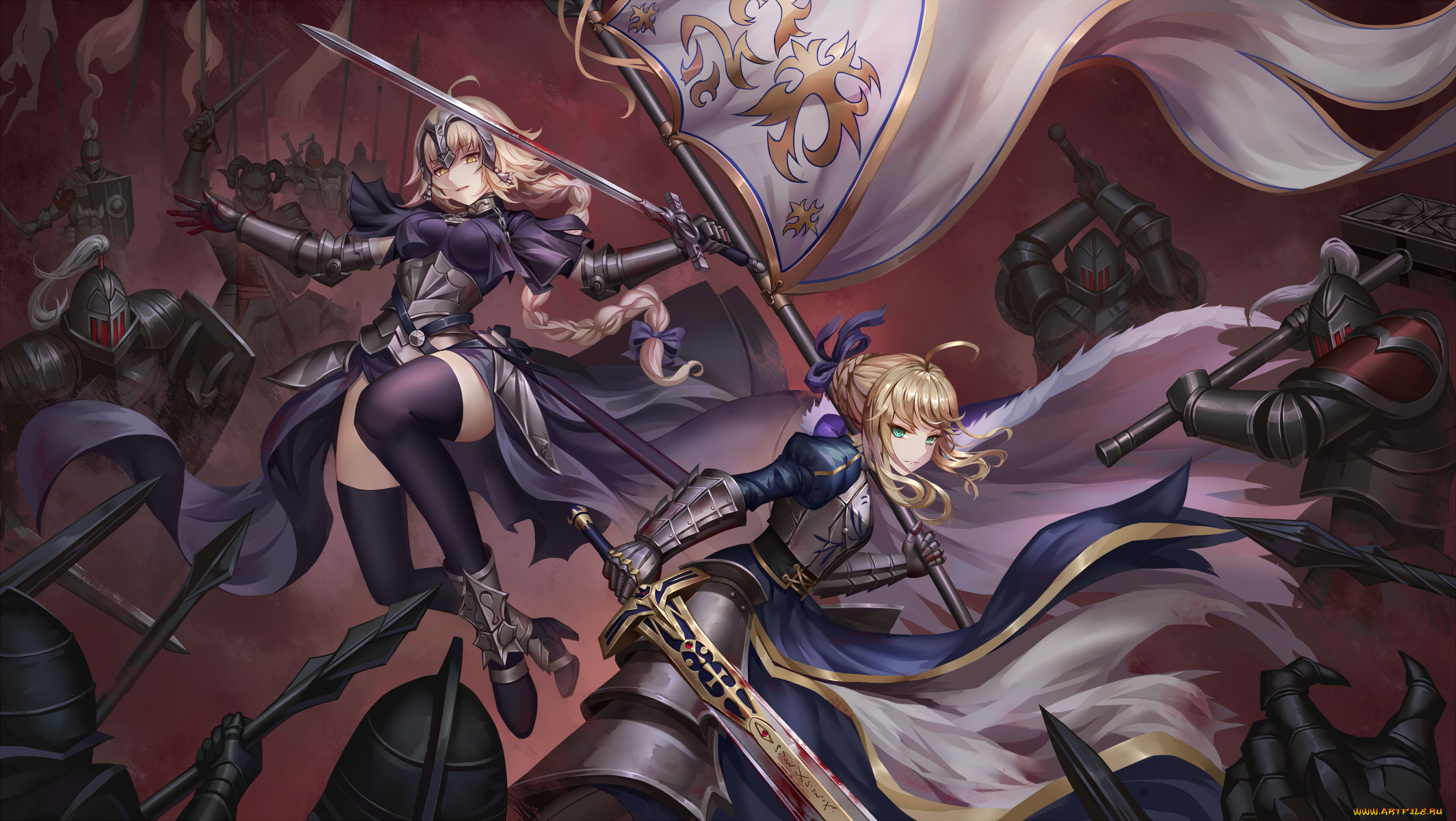 , fate, stay night, jeanne, d'arc, saber